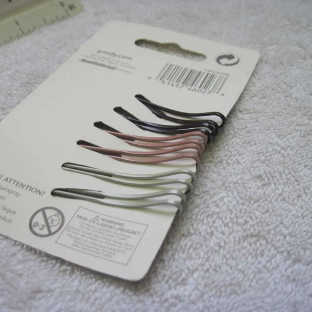 6 Goody Open Design Betsy Metal Bobby Slides Hair Pins Pink White Gray 2006 2015